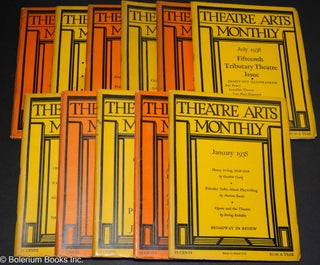 Cat.No: 305153 Theatre Arts Monthly: vol. 22, near complete run [11 issues]. Edith R....