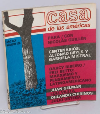 Cat.No: 305175 Casa de las Americas: Año 30, No. 176, Septiembre-Octubre 1989. Roberto...