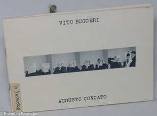 Cat.No: 305237 Vito Boggeri. Augusto Concato. Vito Boggeri