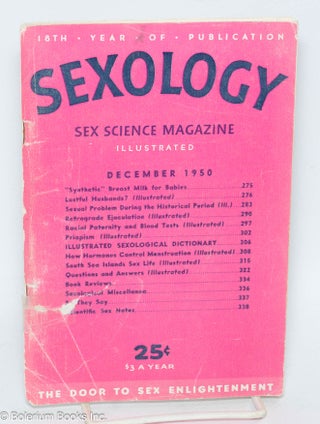 Cat.No: 305268 Sexology: sex science magazine; vol. 17, #5, Dec. 1950. Hugo Gernsback