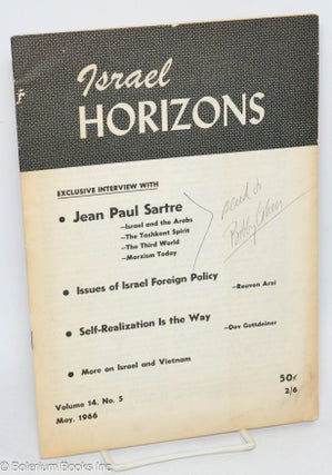 Cat.No: 305363 Israel Horizons: the socialist Zionist journal; vol. 14, no. 5 (May 1966)....