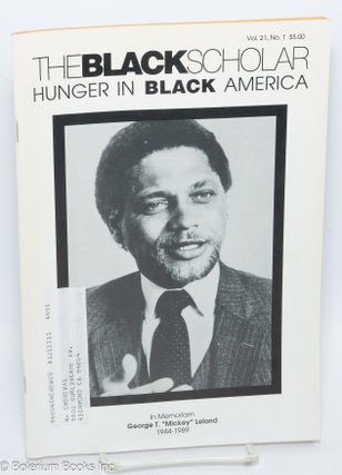 Cat.No: 305393 The Black Scholar: Volume 21, no. 1, January-February-March 1990; Hunger...