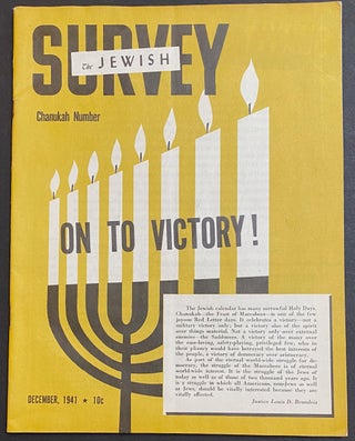 Cat.No: 305651 The Jewish Survey. Vol. 1, No. 7 (December 1941