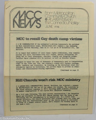Cat.No: 305761 MCC News: from Metropolitan Community Church, an alternative in the...