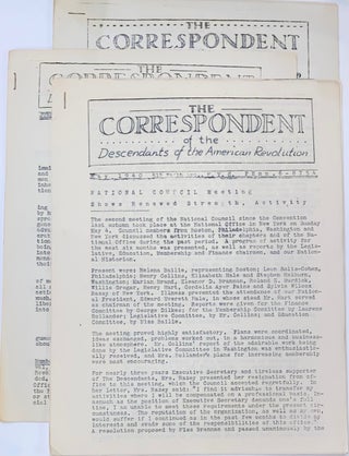 Cat.No: 305889 The Correspondent [three issues: May, June, July 1940