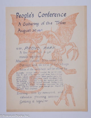 Cat.No: 305908 People's Conference [handbill] A gathering of the Tribes, August 30, 1969,...