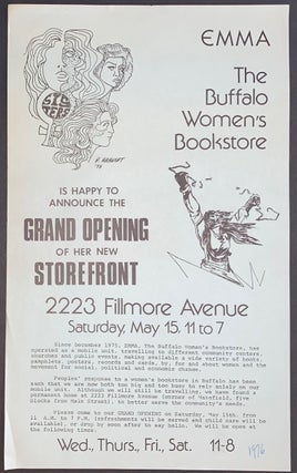 Cat.No: 305938 EMMA, the Buffalo Women's Bookstore, is happy to announce the grand...