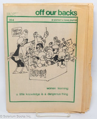 Cat.No: 305948 Off Our Backs: a women's news journal; vol. 2, #2, October, 1971: Women...