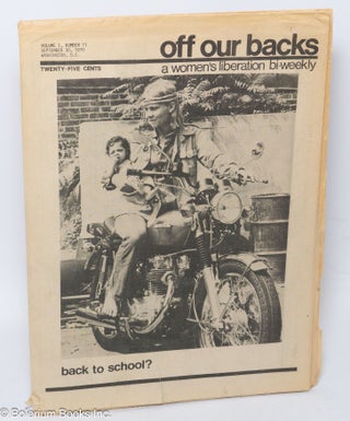 Cat.No: 305954 Off Our Backs: a women's bi-weekly; vol. 1, #11, September 30, 1970; back...