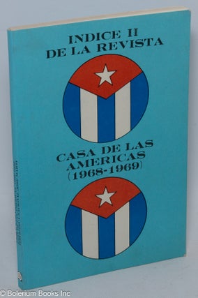 Cat.No: 306016 Indice II de la Revista Casa de Las Americas (1968-1969
