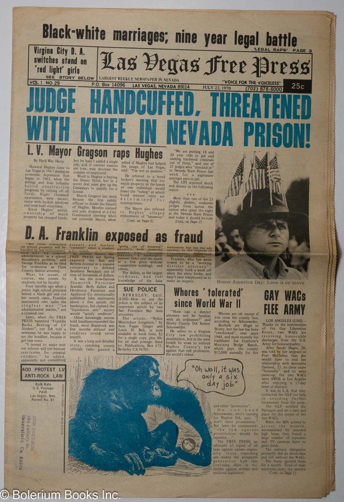 Cat.No: 306066 Las Vegas Free Press: Vol. 1 No. 29, July 22