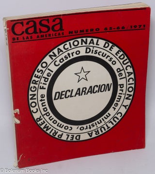 Cat.No: 306321 Casa de las Américas: No. 65/66, Marzo-Junio 1971: Declaracion del Primer...
