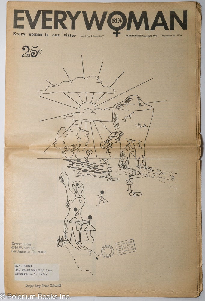 Cat.No: 306472 Everywoman: everywoman is our sister; vol. 1, #7, September 11