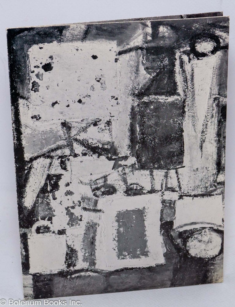 Cat.No: 306503 Ben Wilson. Recent Paintings. December 1 to 21, 1964. Ben Wilson.