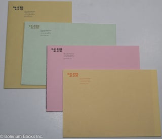 Cat.No: 306509 Four poster invitations to exhibitions at Galerie Allen