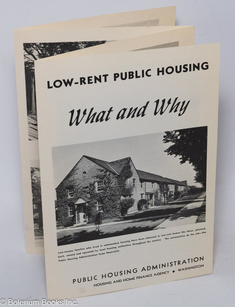 Cat.No: 306537 Low-rent public housing; what and why