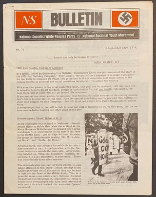Cat.No: 306608 NS Bulletin. No. 70 (15 September 1970
