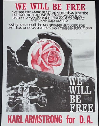 Cat.No: 306700 We will be free... Karl Armstrong for D.A. [poster