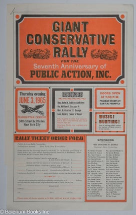 Cat.No: 306739 Giant Conservative Rally for the Seventh Anniversary of Public Action, Inc