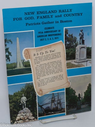 Cat.No: 306747 New England Rally for God, Family and Country: Patriots Gather in Boston....