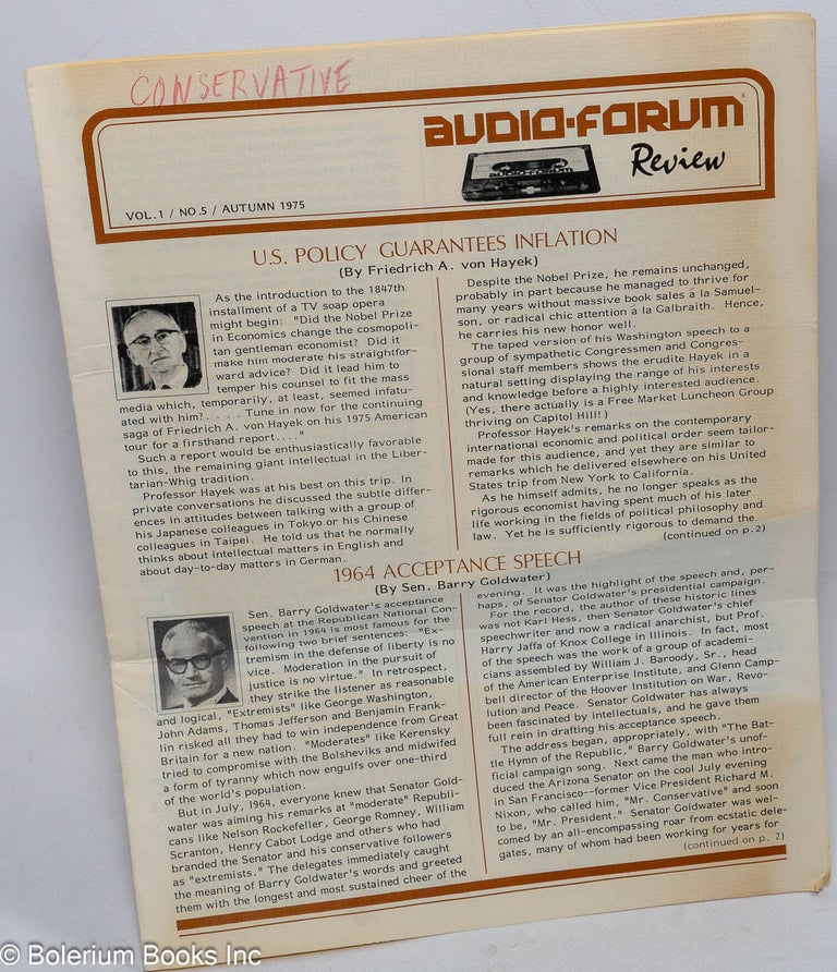 Cat.No: 306761 Audio-Forum Review: Vol. 1 No. 5, Autumn 1975