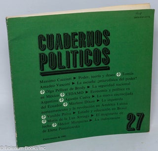 Cat.No: 306794 Cuadernos Politicos. Revista trimestral publicada por Ediciones Era numero...