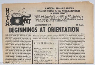 Cat.No: 307006 Hotchpot; a national probably monthly socialist journal for the workers...
