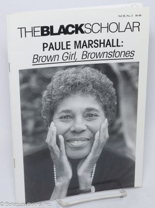 Cat.No: 307026 The Black Scholar: Volume 30, number 2, Summer 2000: Paule Marshall: Brown...