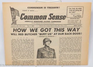 Cat.No: 307047 Common Sense: America's newspaper against Communism; issue no. 394, Nov....