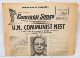 Cat.No: 307052 Common Sense: America's newspaper against Communism; issue no. 397, Dec....
