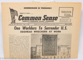 Cat.No: 307053 Common Sense: America's newspaper against Communism; issue no. 398, Jan....