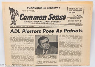 Cat.No: 307054 Common Sense: America's newspaper against Communism; issue no. 399, Jan....