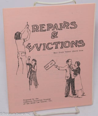 Cat.No: 307084 Repairs & evictions; what every tenant should know