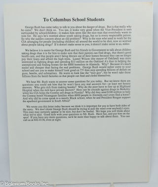 Cat.No: 307239 To Columbus School Students [handbill