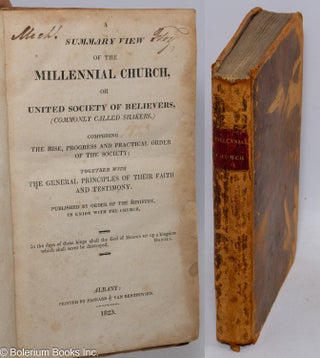 Cat.No: 307291 A Summary View of the Millennial Church, or United Society of Believers,...