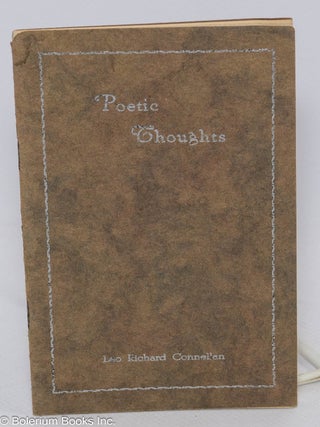 Poetic Thoughts. A group of poems on various subjects