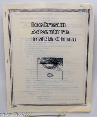 Cat.No: 307301 IceCream Adventure inside China / Business Inside China (A small...