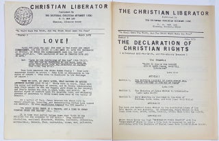 Cat.No: 307318 The Christian Liberator [two issues, 5 and 6