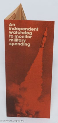 Cat.No: 307395 An independent watchdog to monitor military spending [brochure