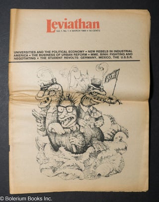 Cat.No: 307500 Leviathan: vol. 1, no. 1, March 1969. Carol Brightman, Beverly Leman,...