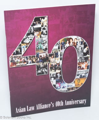 Cat.No: 307505 Asian Law Alliance's 40th Anniversary: Working for Justice, Dignity &...