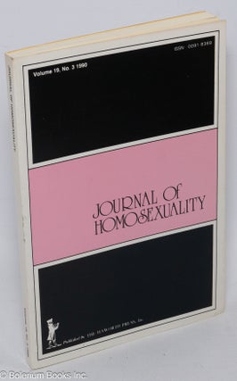 Cat.No: 307745 Journal of Homosexuality: Vol. 19, No. 3, 1990. John P. De Cecco