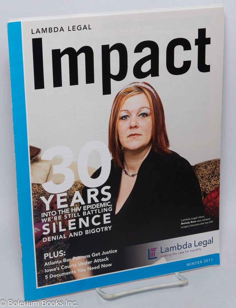 Cat.No: 307852 Lambda Legal Impact: vol. 28, #1, Winter 2011: 30 Years