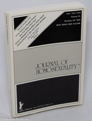 Cat.No: 307866 Journal of Homosexuality: Vol. 24, Nos. 3/4, 1993: If You Seduce a...