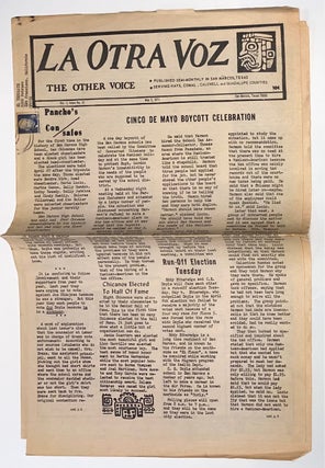 Cat.No: 307933 La Otra Voz / The Other Voice. Vol. 1 no. 13 (May 3, 1971