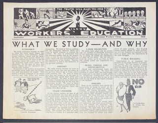 Cat.No: 307958 Workers' Education (September 1935