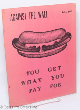 Cat.No: 308214 Against the wall. Vol. 4 no. 1