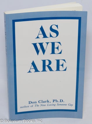 Cat.No: 308232 As We Are. Don Clark