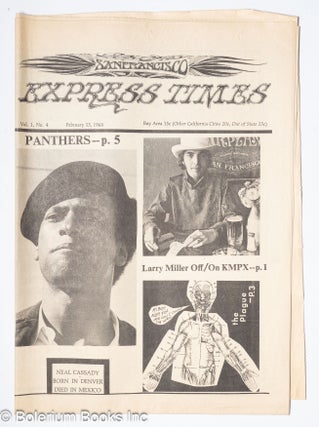 Cat.No: 308285 San Francisco Express Times, vol. 1, #4, February 15, 1968: Panthers [Huey...