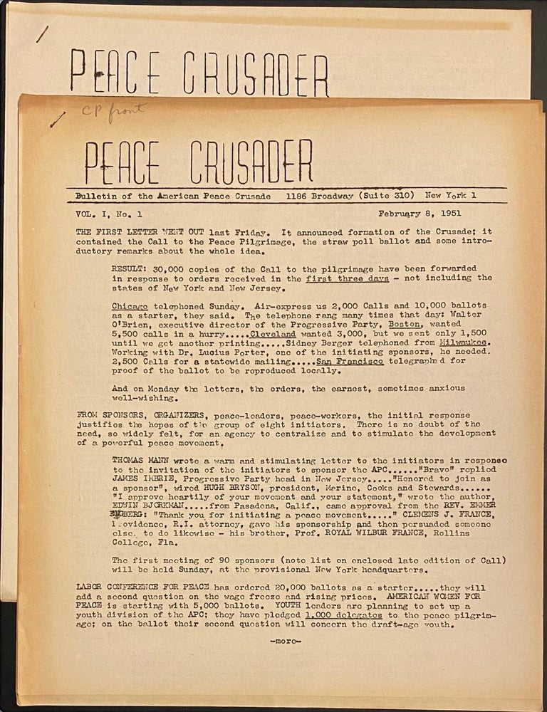 Cat.No: 308317 Peace Crusader [first two issues]
